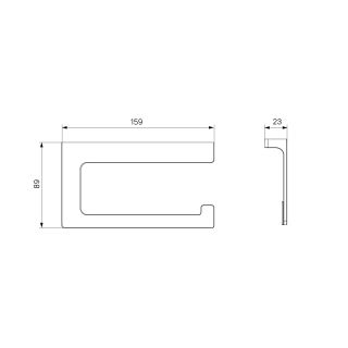 Держатель для туалетной бумаги IDDIS Slide хром SLISC00i43